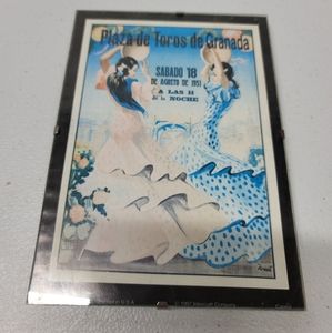 Vintage 1951 Granada Spain Feria Fiesta Tourism Print